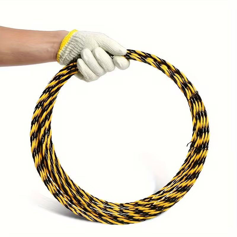 30m Flexible Wire Cable Puller Kit - Professional Fish Tape for Electrical & Telecom Installation