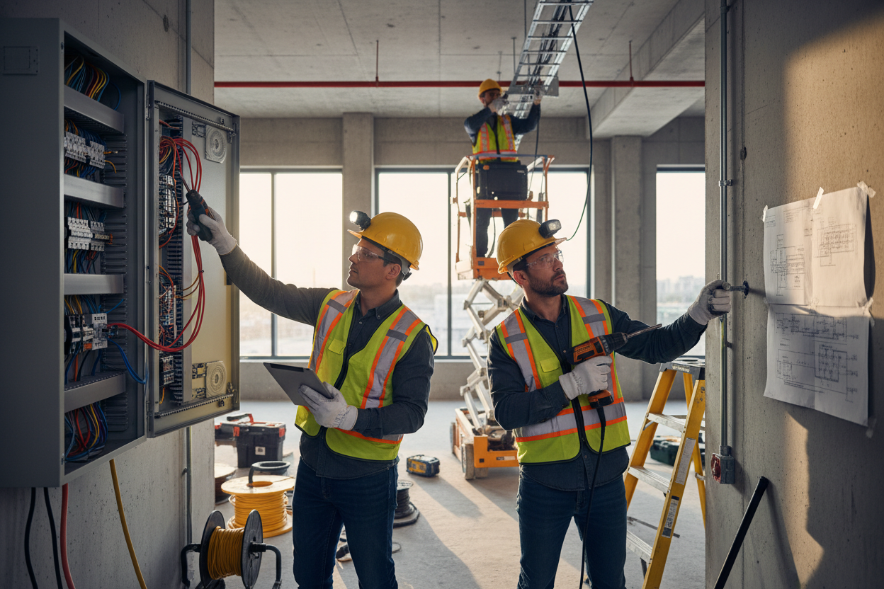 Professional Electrician Team